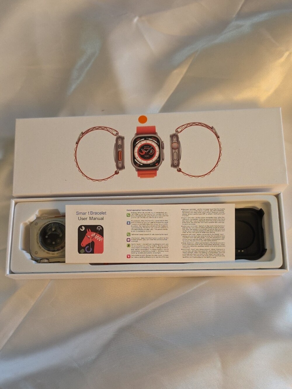 Orange Smart Bracelet Fitness Watch - Unbranded